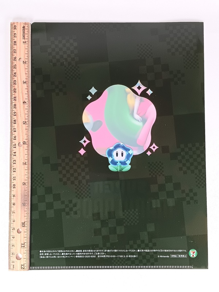 Peach Super Mario Bros. Wonder × Seven-Eleven A4 Clear File