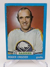 💥 1973-74 Topps Vintage Hockey Card #108 Roger Crozier Buffalo Sabres #108; VG