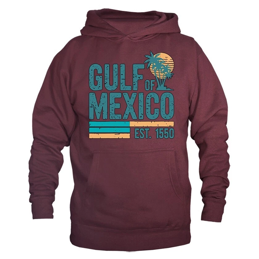 Gulf of Mexico Golfo de mexico Est 1550 Retro Vintage Beach Hoodie