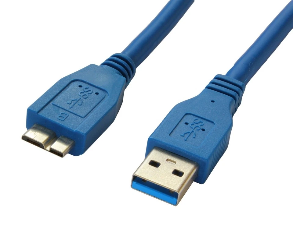USB 3.0 CABLE TO MICRO B FOR WD SAMSUNG SEAGATE TOSHIBA EXTERNAL HARD DRIVES - Image 2 of 2