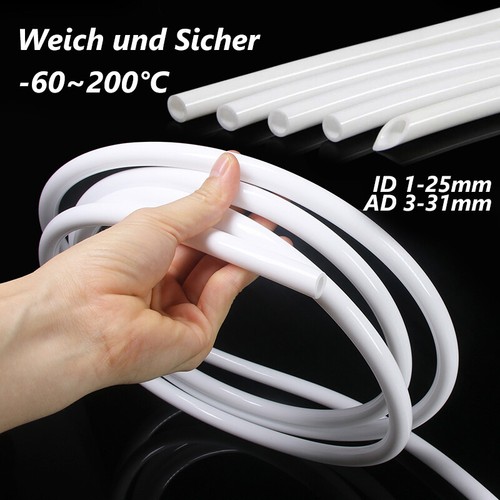 Weiß Silikonschlauch Lebensmittelecht Flexibel Milchschlauch Bier Milch Wasser - Picture 1 of 8