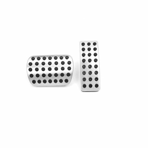 Brake Pedal Accelerator Pedal Cover For Benz GLE GLS 2016-2019 Silver Aluminum - Picture 3 of 12