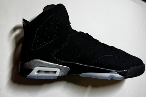 Air Jordan 6 Retro Negro/Metálico Plateado-Negro DX2835-001 Talla 7y SOLO ZAPATO IZQUIERDO - Imagen 3 de 6