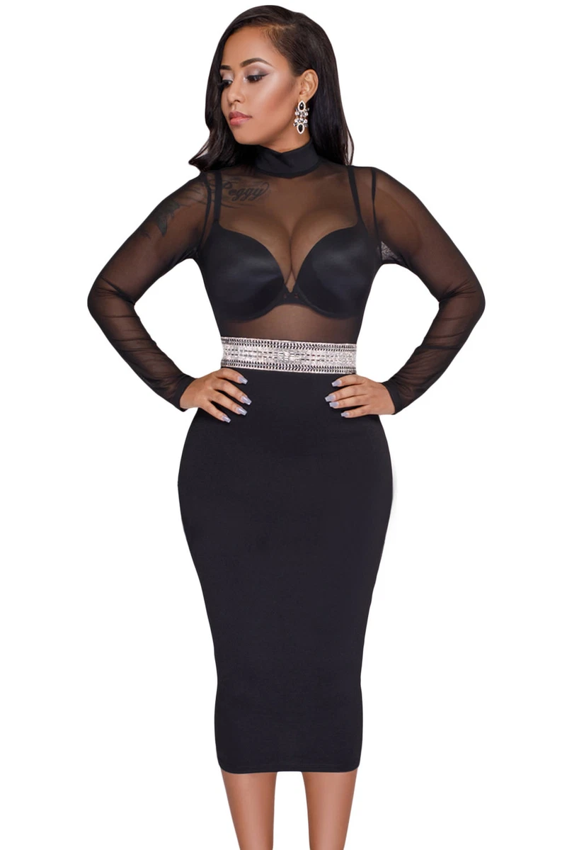Vestito longuette store maniche lunghe