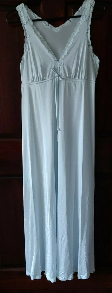 SHADOWLINE Vintage Bata Camisón CONJUNTO Bebé Azul Lencería Pequeño Foto 3 de 4