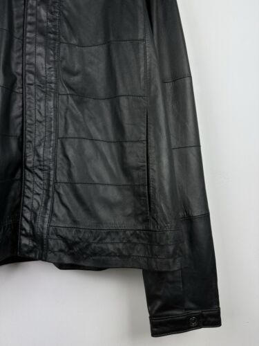 Vintage Puma Ferrari 10th Anniversary Partnership Black Leather Jacket Men’s XL - Picture 6 of 21