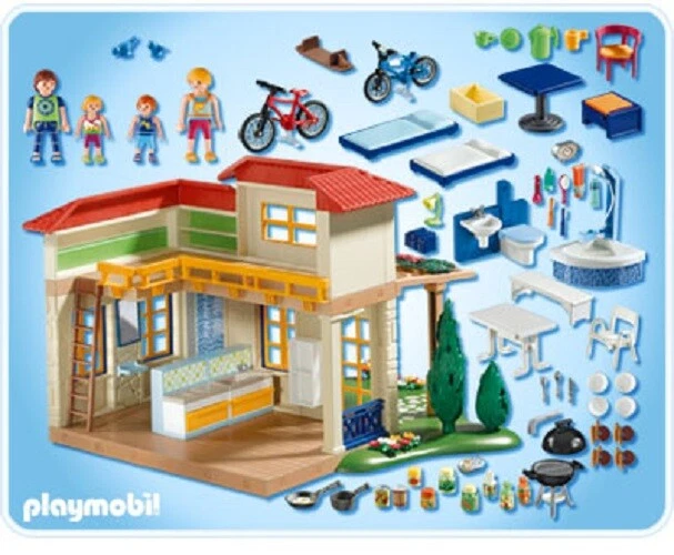 Nuevo Playmobil Juguetes Verano Vacaciones Hogar Campo Casa de Mu ecas Casa de J