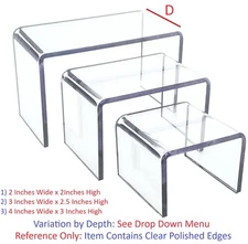 T'z Tagz New Clear Acrylic Risers Showcase Display Stands Collectable Organizers
