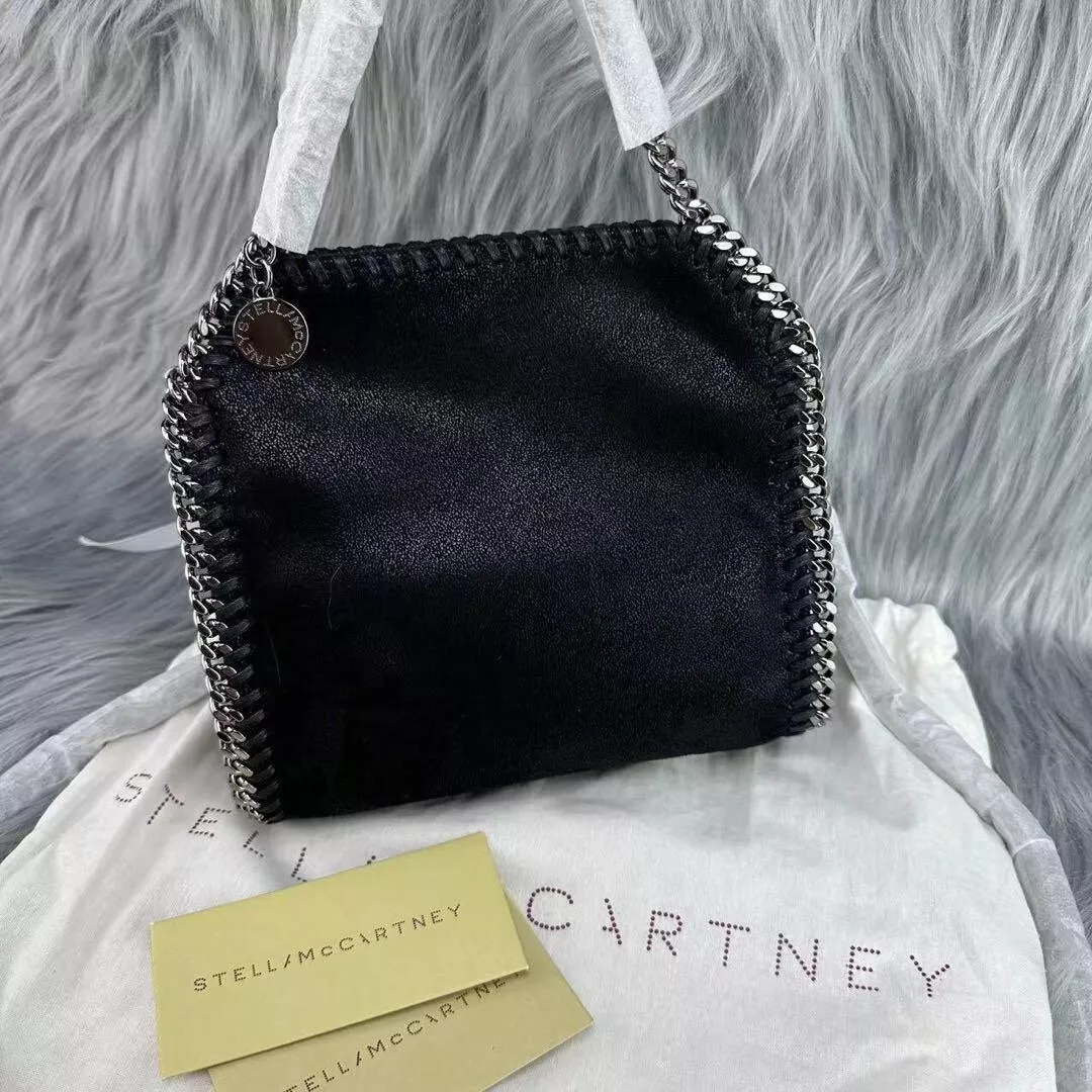 Women Grey Falabella Mini Tote Bag