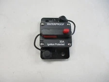 TRIMAX TROLLING MOTOR CIRCUIT BREAKER 30 AMP MANUAL RESET BLACK MARINE BOAT