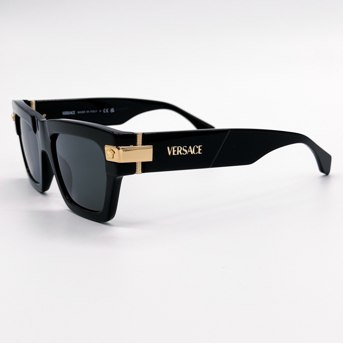 NEW VERSACE MOD 4464 GB1/87 BLACK VE4464 GB187 UNISEX SUNGLASSES VE4464 GB1/87 Versace VE4464 GB1/87 52mm Black Sunglasses, Designer  main image 2
