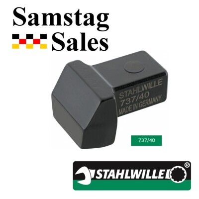 Stahlwille Germany 737/40 Blank End Torque Wrench Insert Weld On Tool 14x18mm