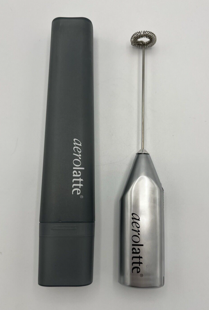 Aerolatte Milk Frother Stainless Steel Case Handheld Aerolatte Milk Frother Stainless Steel Case Handheld