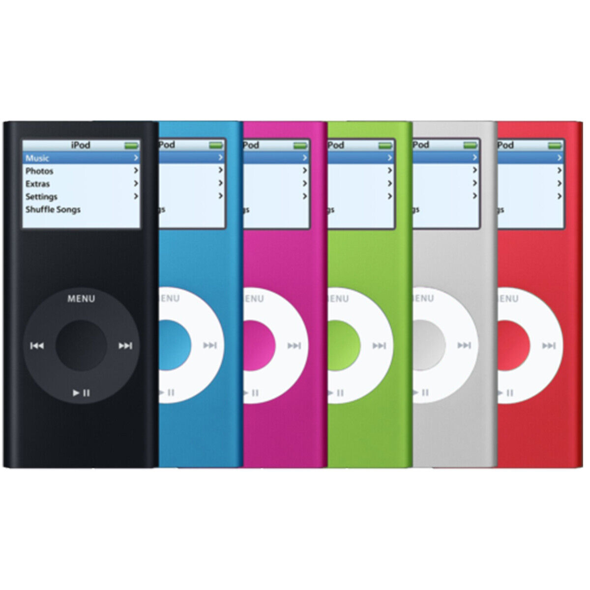 Apple iPod Nano 1st, 2nd, 3rd, 4th, 5th, 6th, 7th Generation 2GB 4GB, 8GB,  16GB