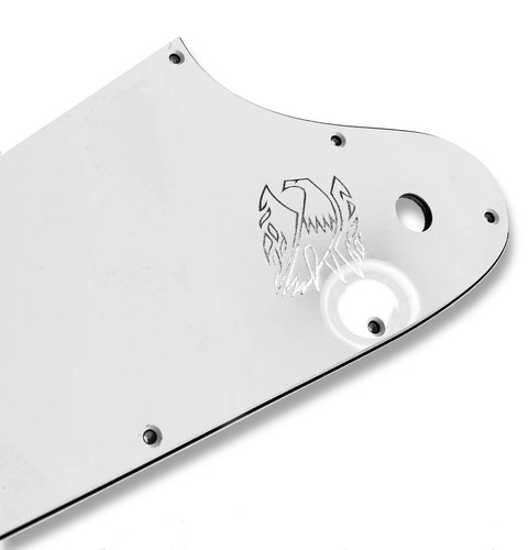 Golpeador blanco de 3 capas para Epiphone Firebird + calcomanía emblema rojo, dorado o cromado - Imagen 6 de 9