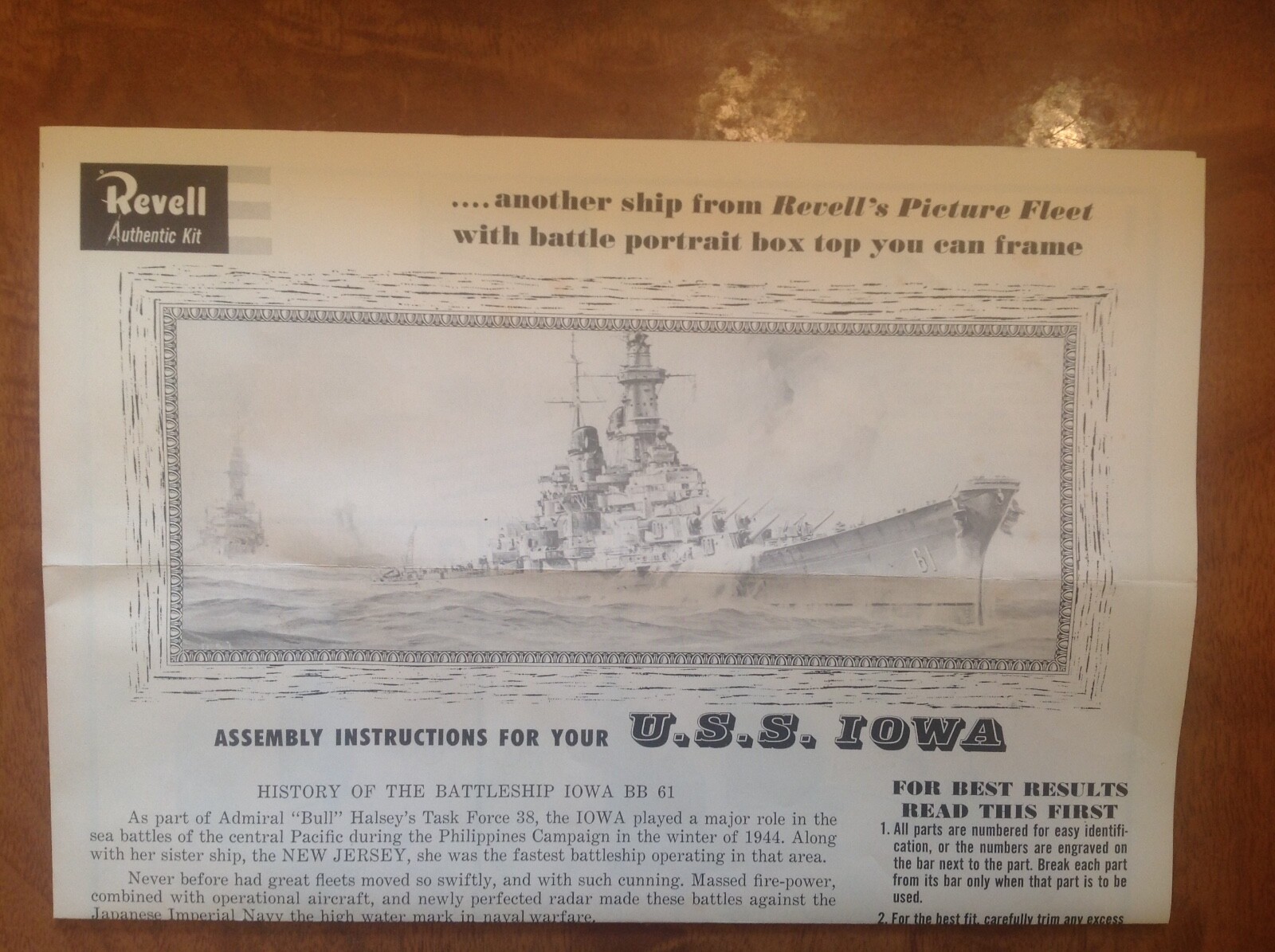 Revell 1 535 Scale USS Iowa Kit No H369 200 Opened Box Complete EBay