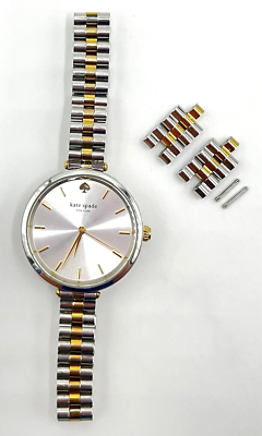 Kate Spade Womens Gold Silver Two Tone Skinny Bracelet Watch Kate Spade Womens Gold Silver Two Tone Skinny Bracelet Watch
