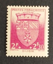 SORTI ALBUM FRANCE 1942 SECOURS NATIONAL ARMOIRIES DIJON 559 NEUF** LUXE