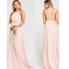 NWT Show Me Your MuMu Amanda Light Pink Sleeveless Gown Dress Semi Formal XS