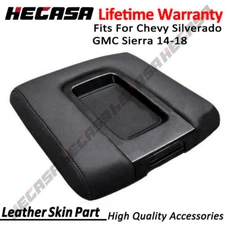 Console Lid Center Armrest Cover For 2014-18 15 Silverado Sierra 1500 2500 3500