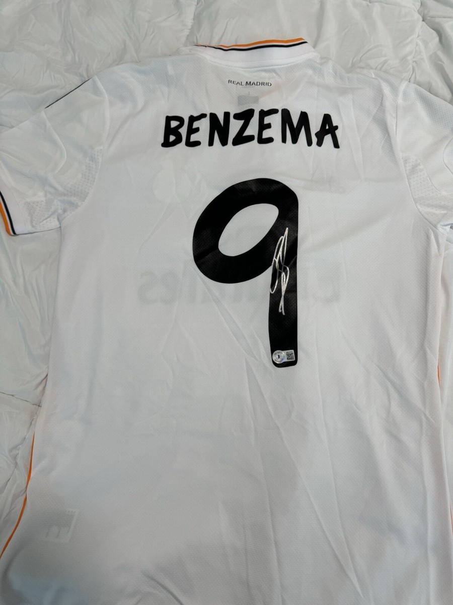 Karim Benzema Signed Player-Issue 2013/14 Real Madrid Jersey - La