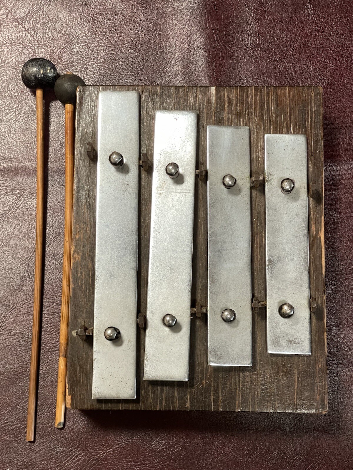 Antique 1919 Deagan Xylophone Mallet 300 4 Chime Bell Dinner Railroad Dining Car