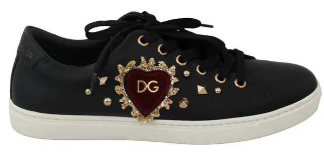 black and gold dolce and gabbana shoes