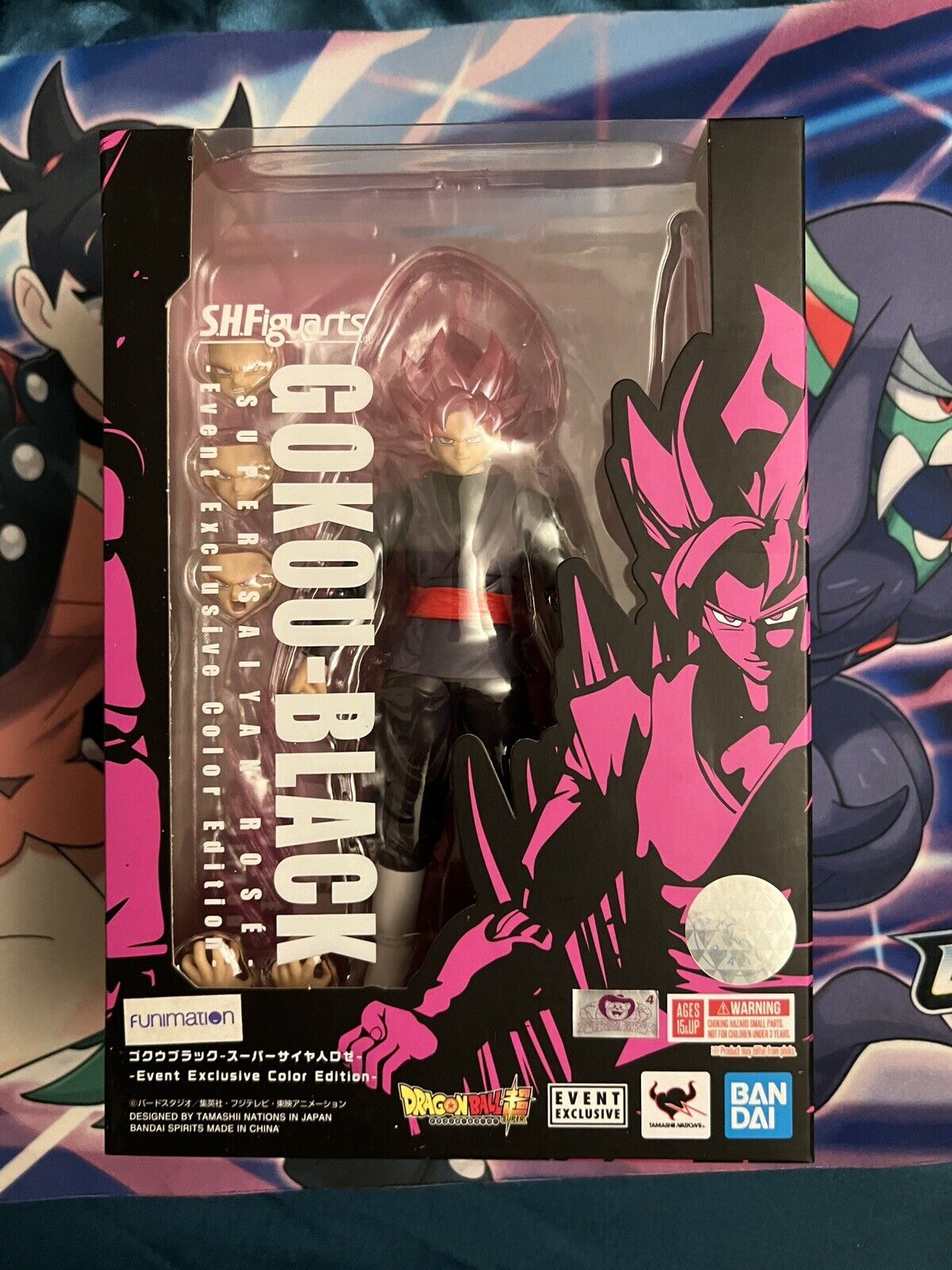 Figura Goku Black Super Saiyan Rose - Dragon Ball - S.H.Figuarts - Bandai