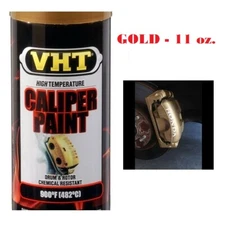 Caliper Paint High Temp Coat Spray Can Gold Brake Glossy Drum Custom VHT 11 oz.