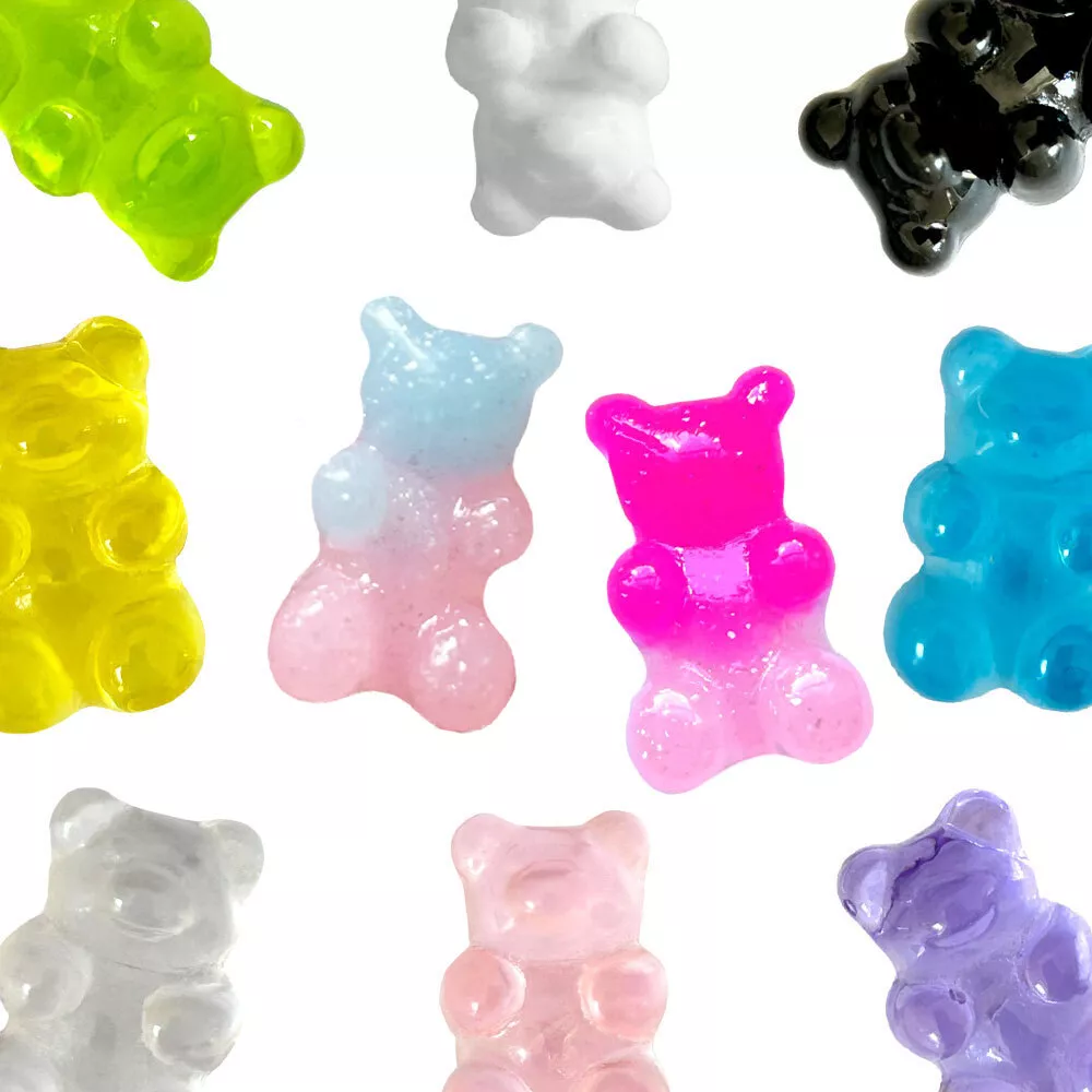 20pcs Gummy Bear For Croc Accessories Shoe Jewelry Decoration