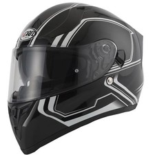 Vcan V128 Tracer White Motorbike Full Face Helmet Pinlock Ready ACU - Sun Visor