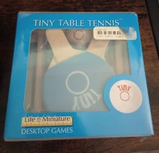 Tiny Table Tennis Life In Miniature Desktop Games NIB Office White Elephant Gift