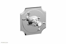 Phylrich 4-157/026 HENRI Mini Thermostatic Shower Trim w Cross Handle, Chrome