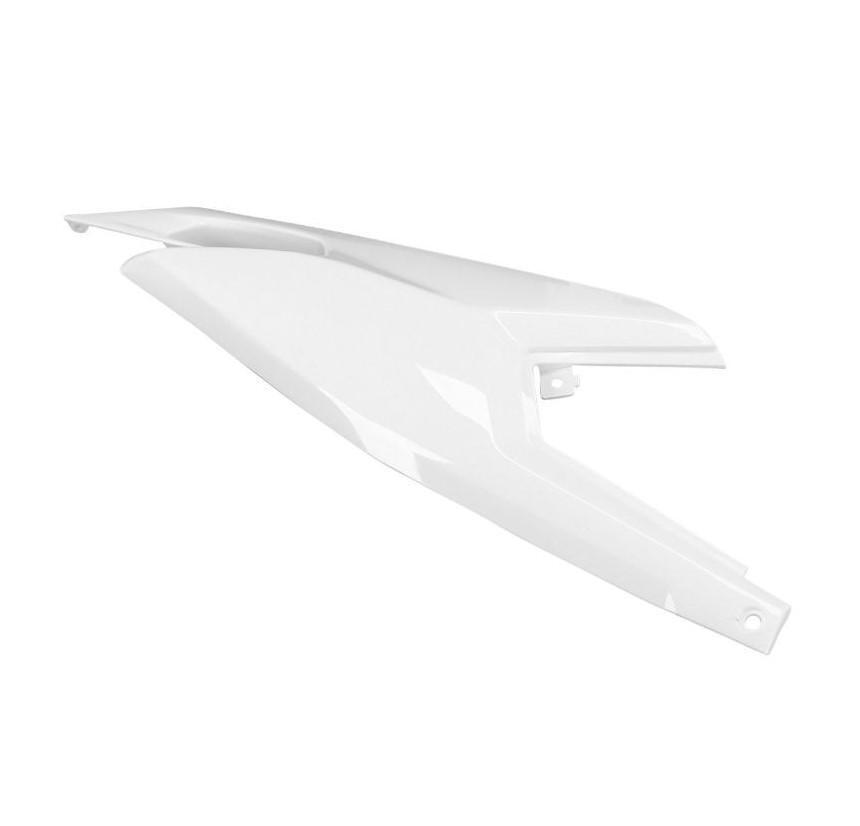 Coque arrière droite blanc brillant 50cc pour Aprilia RX Derbi Senda Gilera SMT