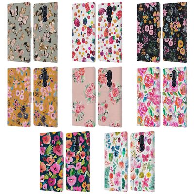 OFFICIAL NINOLA FLORAL 2 LEATHER BOOK WALLET CASE COVER FOR NOKIA PHONES
