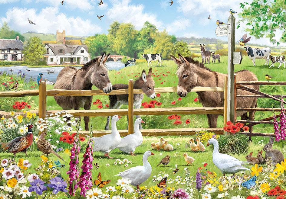 Otter House Meadow View Jigsaw Puzzle (500 Pieces)
