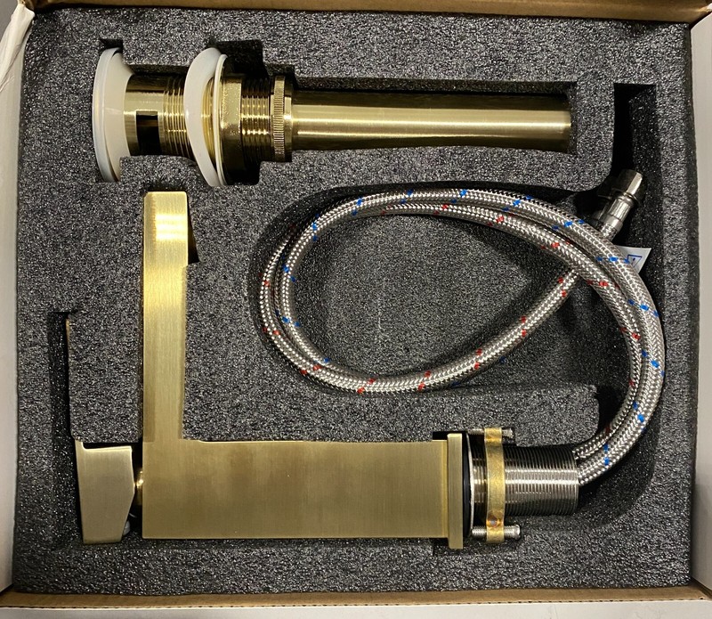 Orlando Brushed Brass Faucet Single Handle New ORB1112