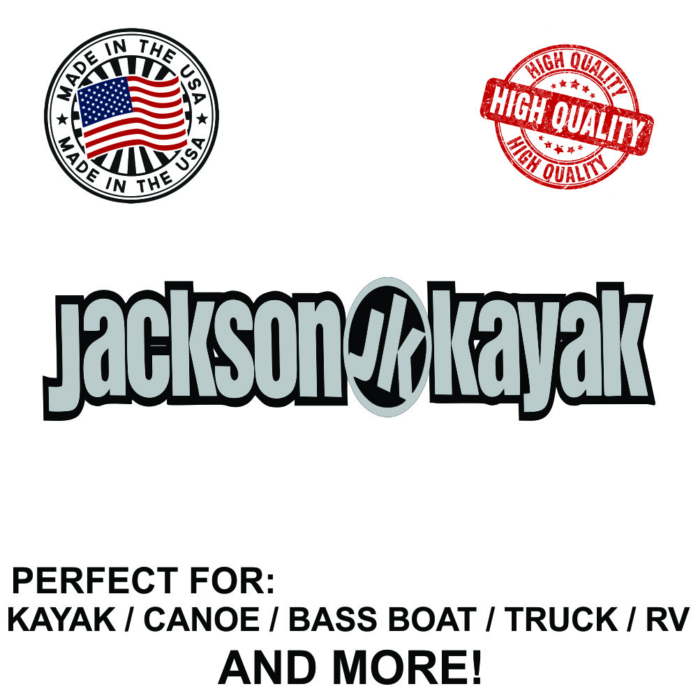 Jackson Kayak Decal Sticker For Kayak Canoe Truck Bass Boat RV and More!