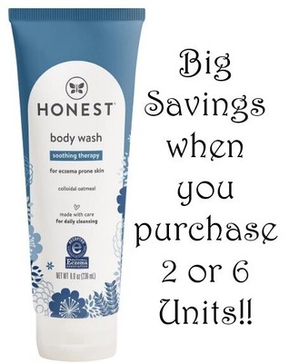 Honest Body Wash Soothing Therapy for Eczema Prone Skin w/Colloidal Oatmeal
