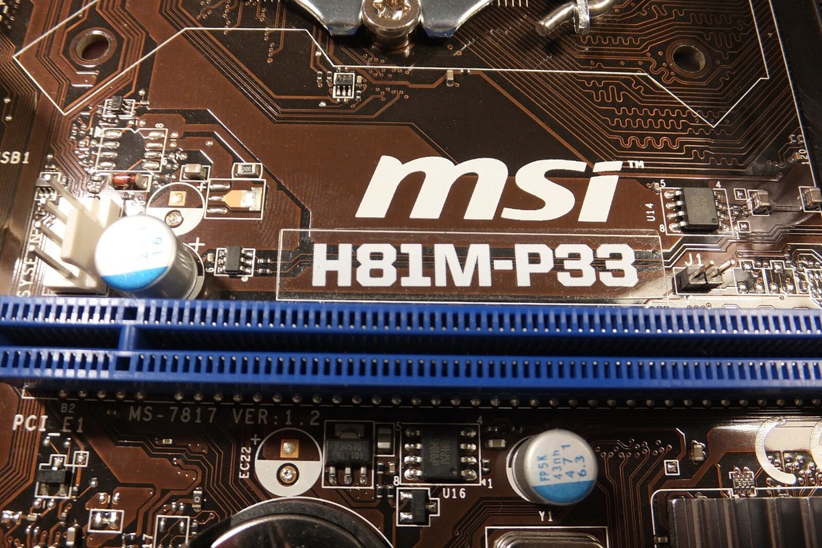 H81m P33 E7817ims MSi H81M-E33 Motherboard LGA 1150 Intel I5-4460