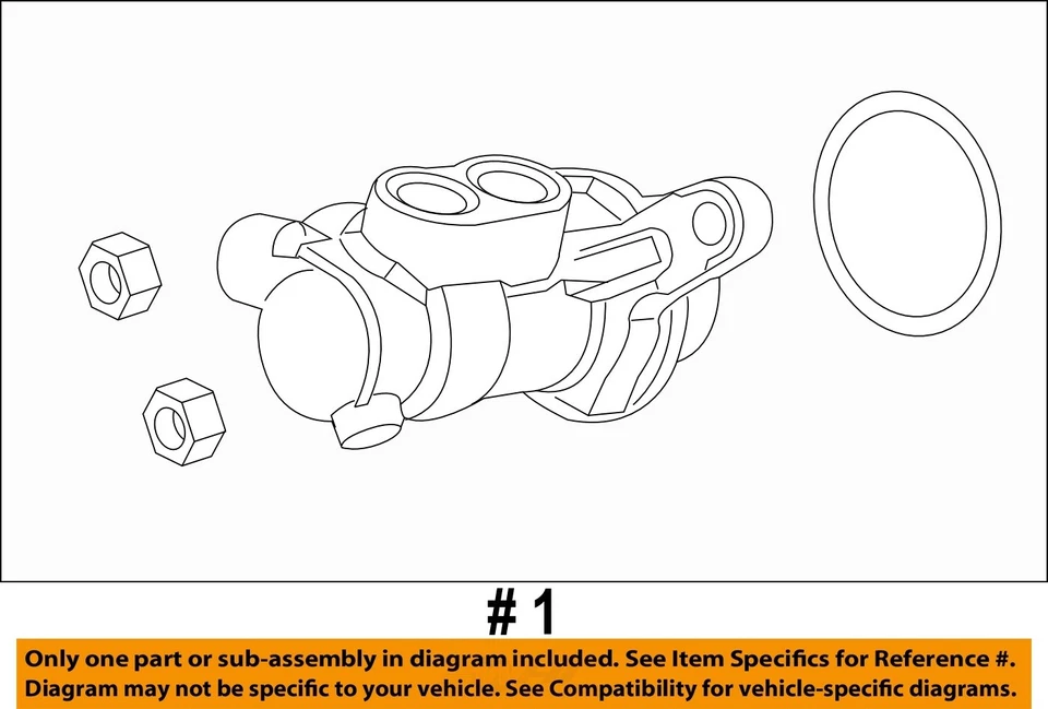 Used Brake Master Cylinder fits: 2017 Ford Focus  Grade A - Image 4 of 4