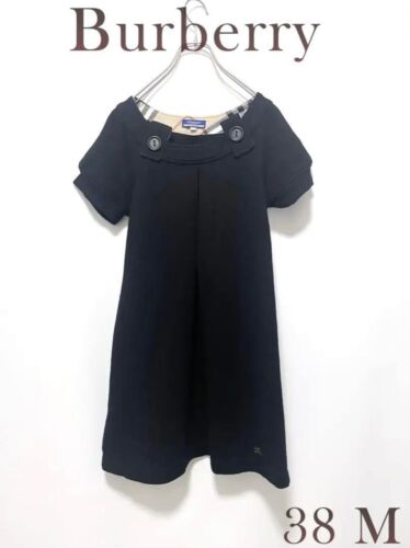Burberry Blue Label  Wool Knee-length Dress HorseLogo  Nova Check Black Size38/M - Picture 1 of 24