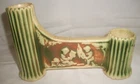 Vtg. Early 1900's Roseville Pottery DONATELLO Double Gate Bud Vase-High/Low