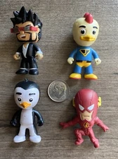Lot Of 4 Miniature Figures Tube Heroes Flash