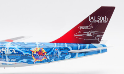 35cm 1:200 JC Wings Japan Airlines JAL B747-400 Plane Diecast