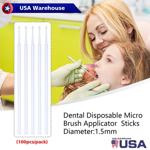 USA Micro Brushes Applicators Microbrush Dental Applicator Tips 4 Colors - Picture 44 of 54