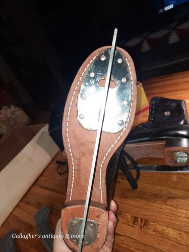 Vintage Brunswick Sports Gold Crown Schlittschuhe 6614 Gr. 11 Herren Figur mit Karton - Bild 10 von 21