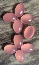 10 Pcs Genuine Indian Chalcedony Loose Gemstone Oval Cabochon Wholesale Lot