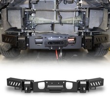 Black Front Hidden Winch Mounting Plate For 2022 - 2026 Toyota Tundra Texture Black Front Hidden Winch Mounting Plate For 2022 - 2026 Toyota Tundra Texture