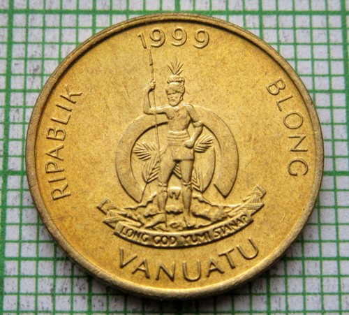 VANUATU 1999 1 VATU, Charonia tritonis - TRITON SHELL, UNC LUSTRE - 第 2/6 張圖片